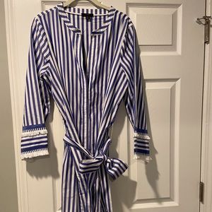 J. Crew striped Shirtdress